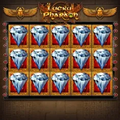 Dragonia Casino Lucky Pharaon Slot mit leuchtenden Diamantsymbolen